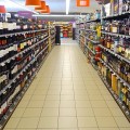 Free liquor aisle in supermarket public domain CC0 photo.